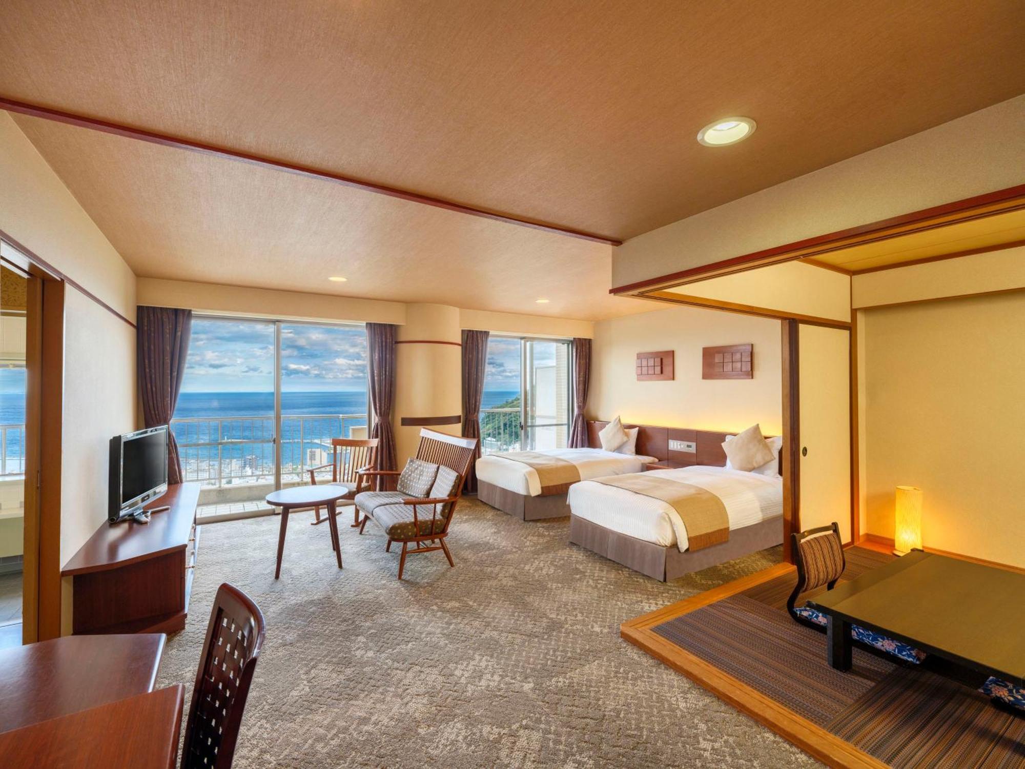 Kamenoi Hotel Atami Bagian luar foto